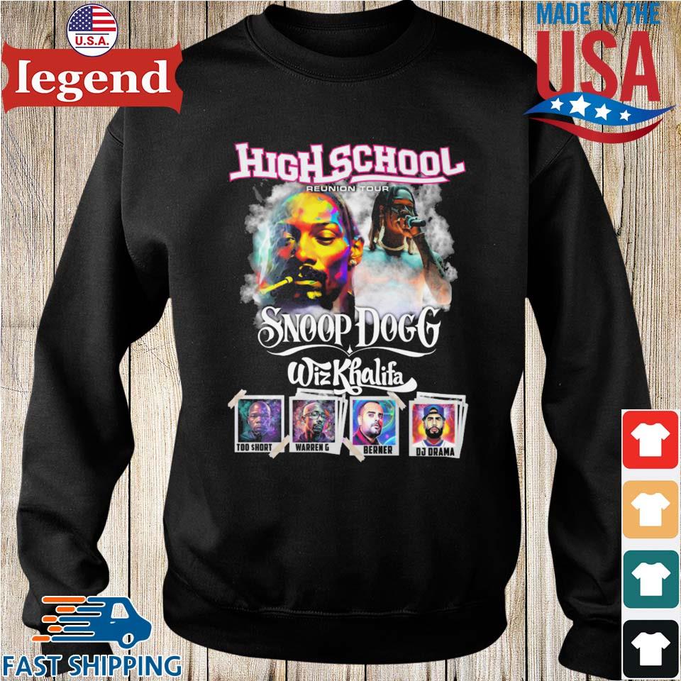 Cheap Snoop Dogg Wiz Khalifa High School Reunion Tour T Shirt