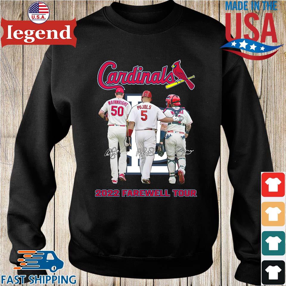 Official St Louis Cardinals Adam Wainwright Albert Pujols and Molina 2022  farewell tour signatures t-shirt, hoodie, sweater, long sleeve and tank top