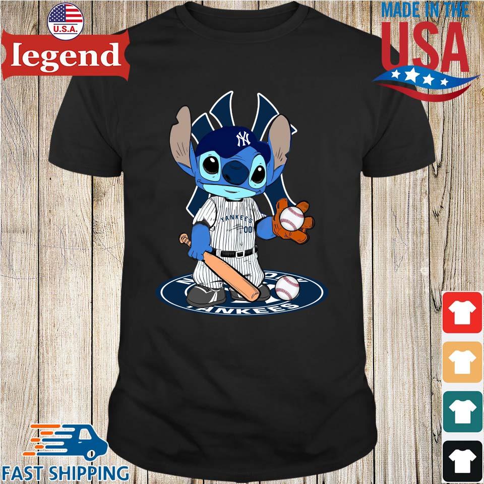 Stitch Baseball New York Yankees Logo Shirt