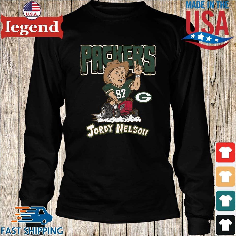 Packers HOF 2023 #87 Nelson Name & Number T-Shirt Medium Forest