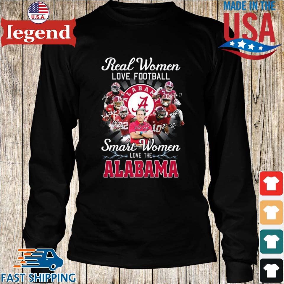 Real Women Love Football Smart Women Love The Alabama Crimson Tide Logo  2023 Signatures T-shirt,Sweater, Hoodie, And Long Sleeved, Ladies, Tank Top