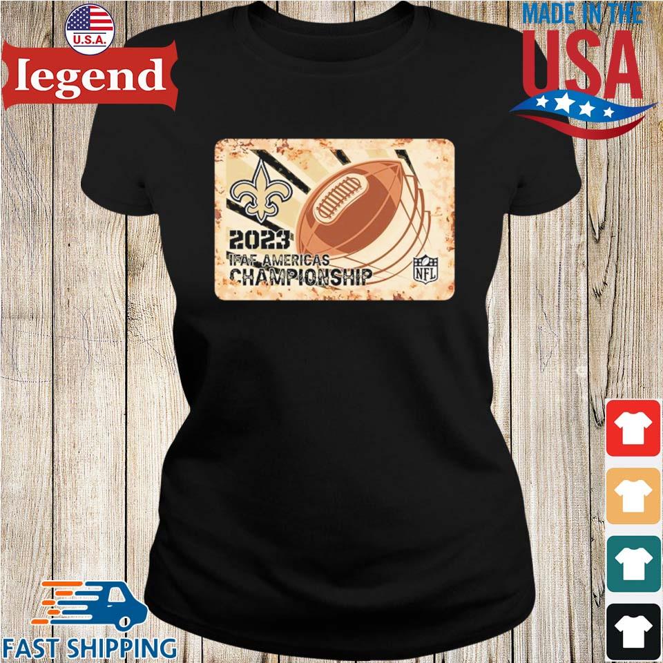 Rusty Metal New Orleans Saints 2023 IFAF Americas Championship NFL logo  Shirt - Bring Your Ideas, Thoughts And Imaginations Into Reality Today