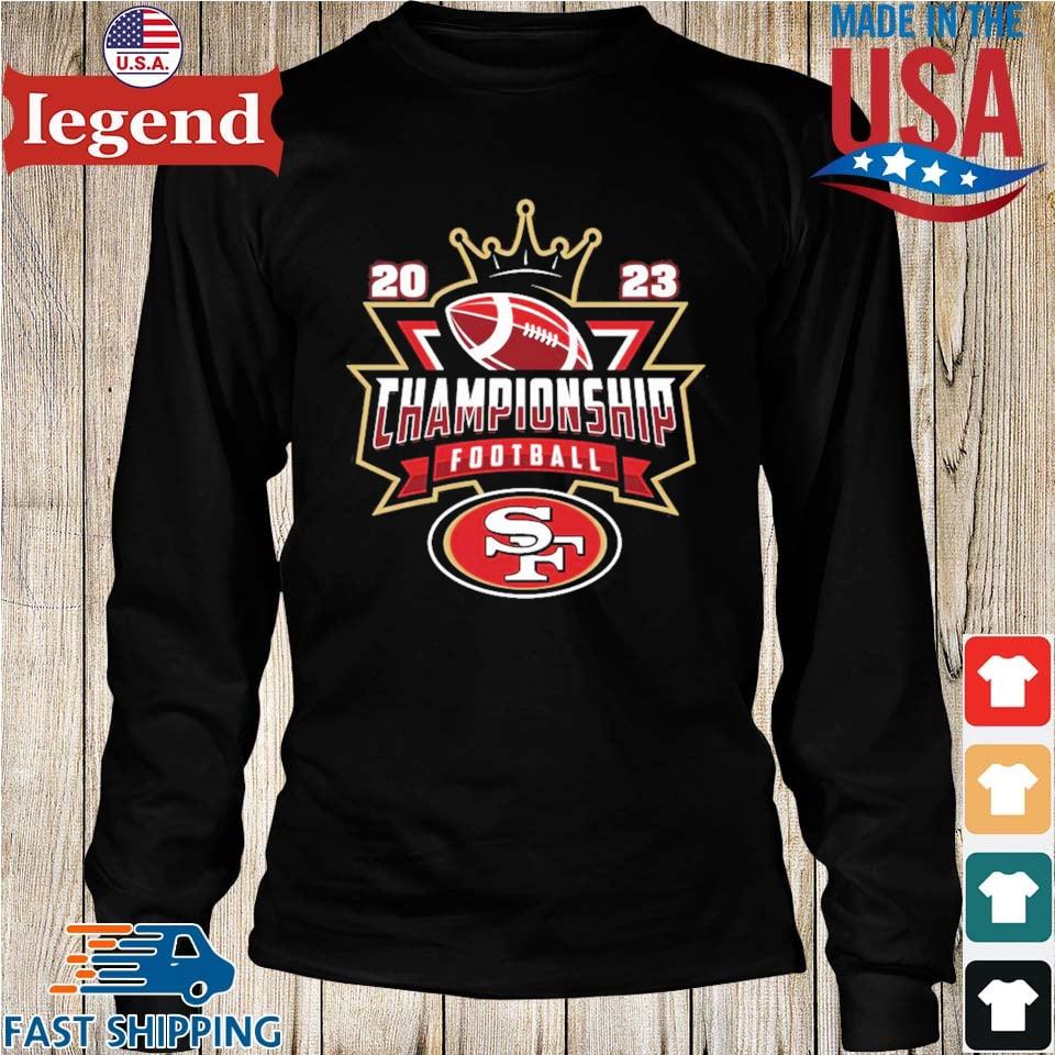 San Francisco 49ers 2023 Championship Football NFL logo T-shirt