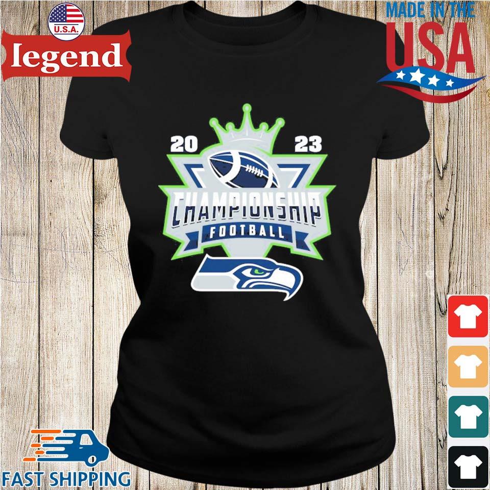 Seattle Seahawks Football NFL 2023 Championship Crown Logo Shirt