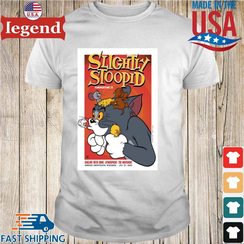 Slightly Stoopid Summer Time 2023 Sublime With Rome Roster T Shirt, hoodie,  sweater and long sleeve