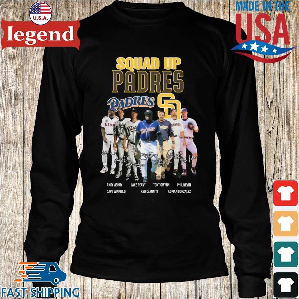 Squad Up Padres All Players Signatures shirt in 2023