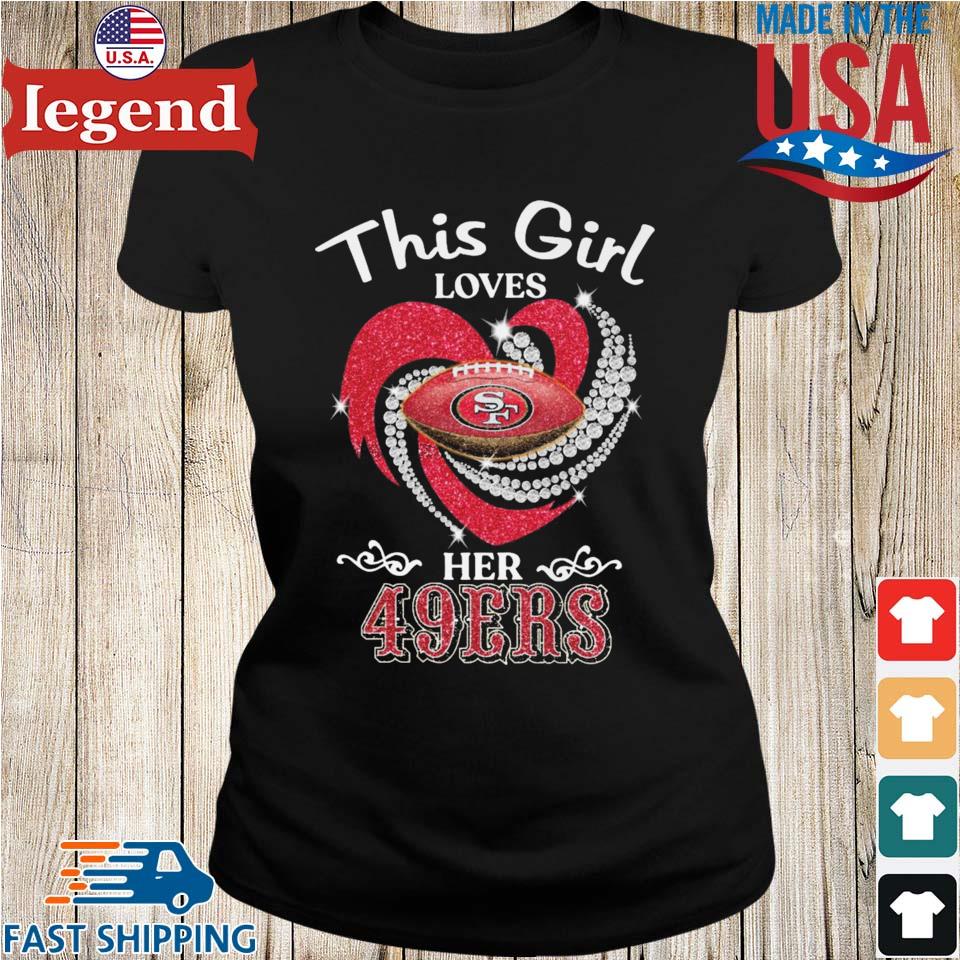 49ers Crop Top Shirts for Women & Girls –