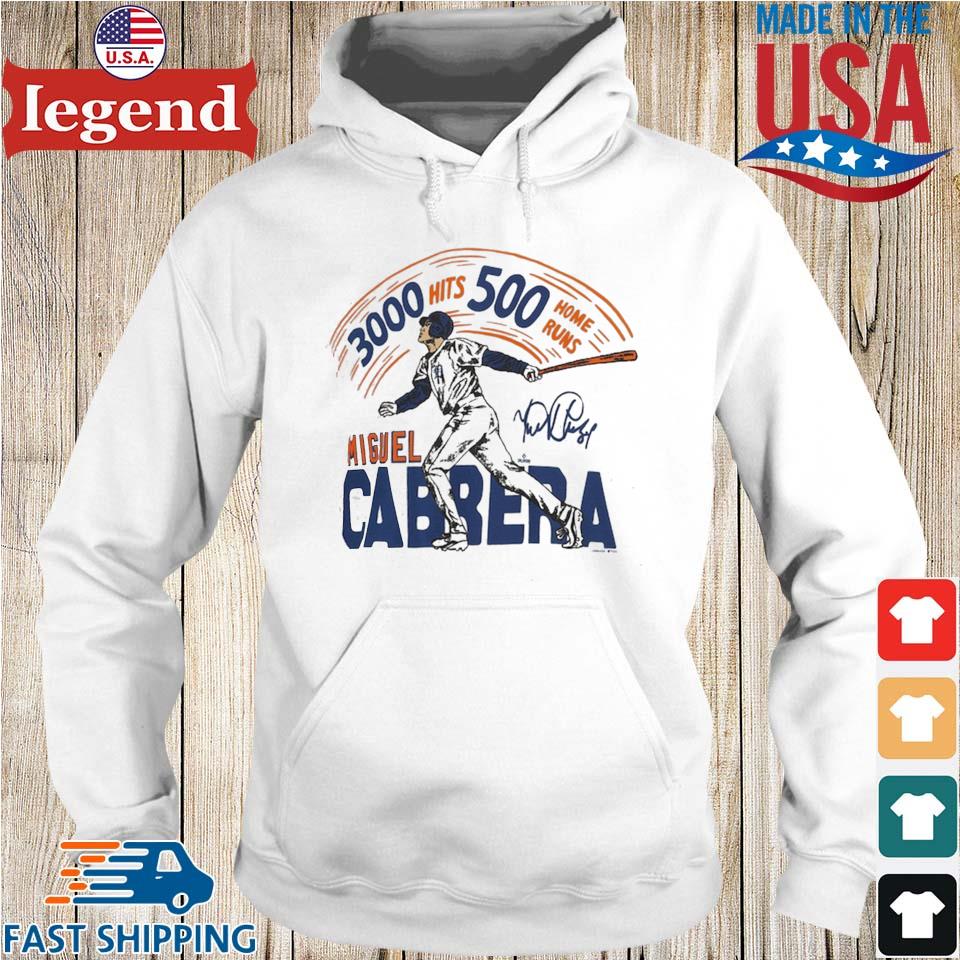 Miguel Cabrera 500 Home Runs 3000 Hits Detroit Tigers signature shirt,  hoodie, sweater, long sleeve and tank top
