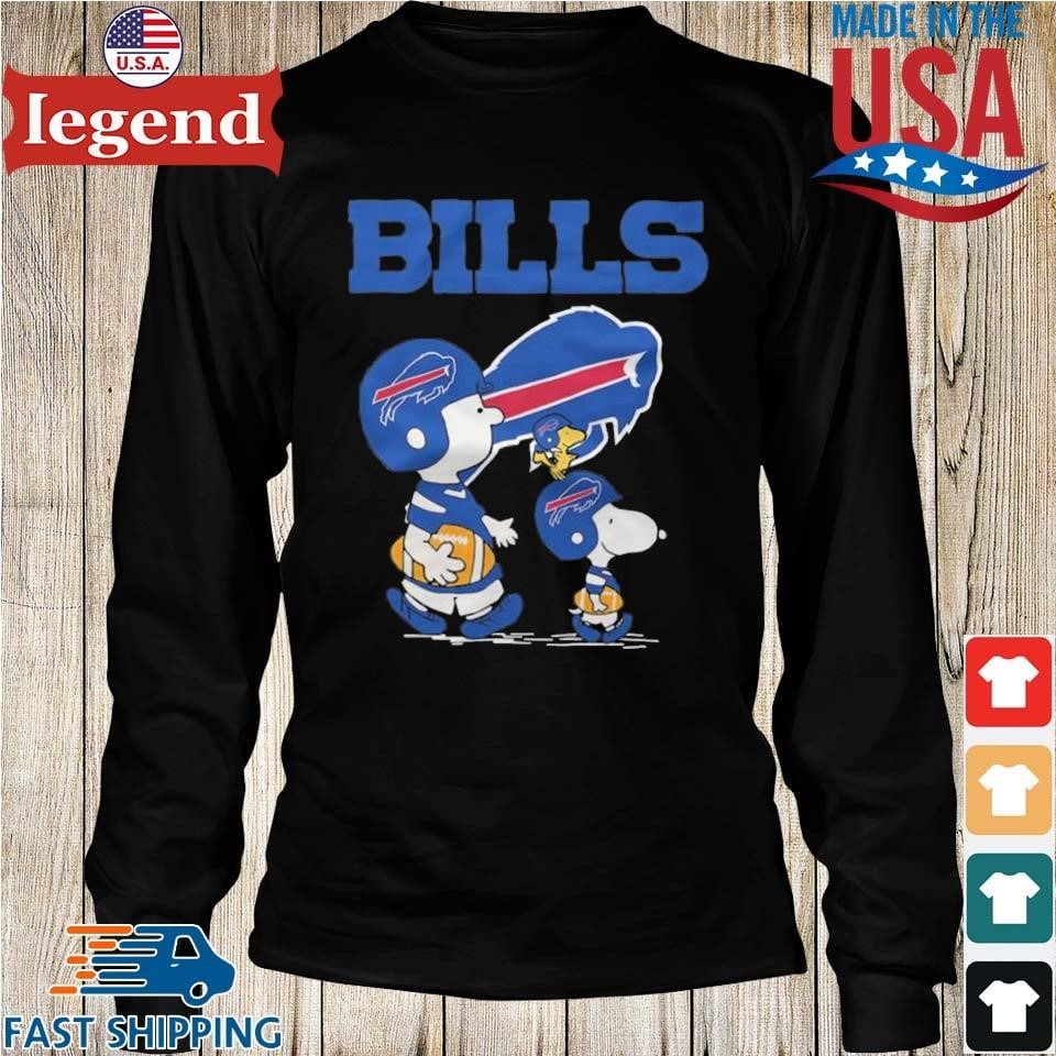 Buffalo Bills Peanuts Snoopy Charlie Brown And Woodstock Shirt