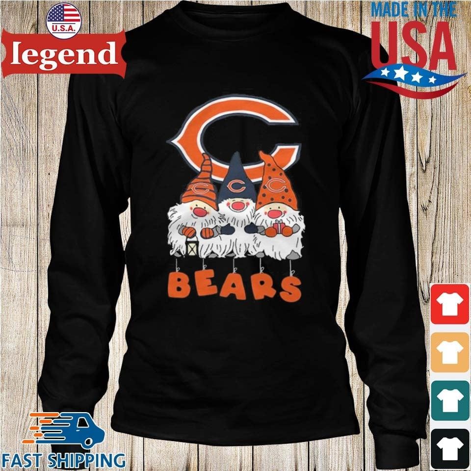 Gnomies Chicago Bears Christmas T-Shirt - TeeNavi