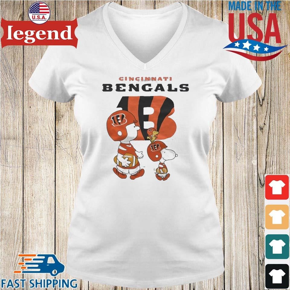 90s Cincinnati Bengals V-Neck Football t-shirt Youth Medium - The