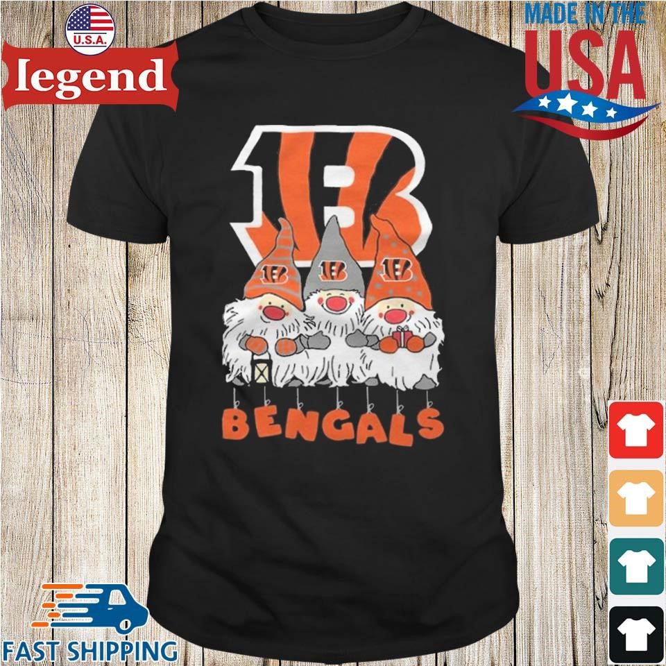 Gnomies Cincinnati Bengals Christmas T-Shirt - TeeNavi