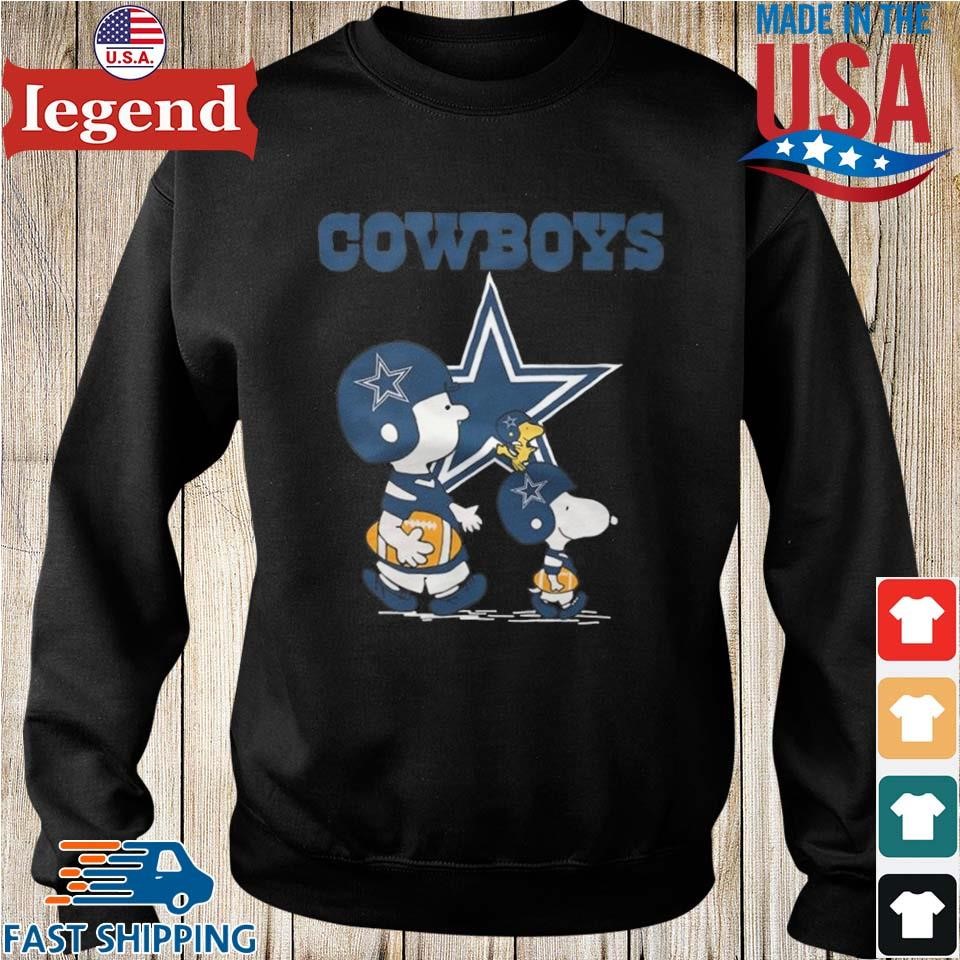 Dallas Cowboys Peanuts Snoopy Charlie Brown And Woodstock Shirt