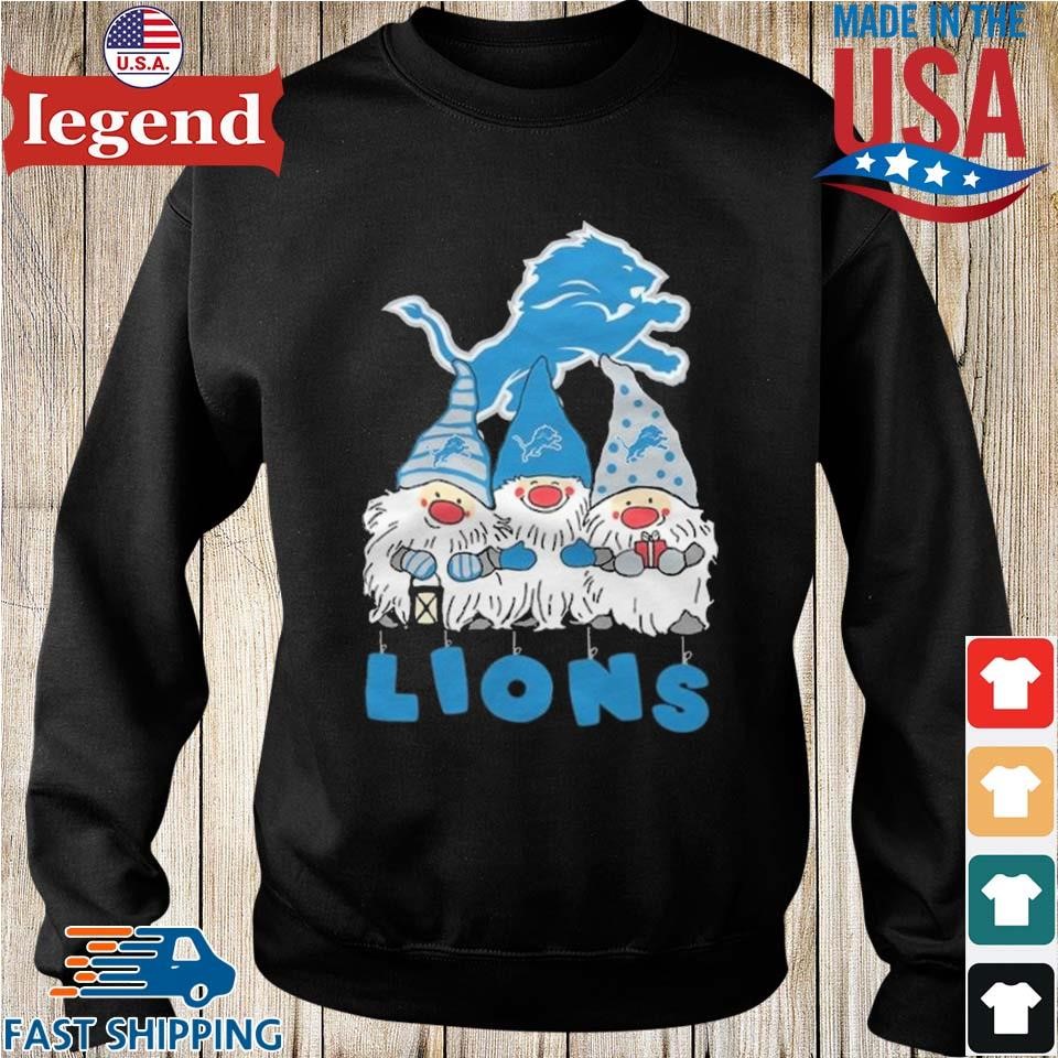 Detroit Lions The Gnomes Christmas T-shirt,Sweater, Hoodie, And