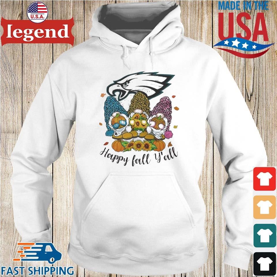 Gnomes Happy Fall Y'All Philadelphia Eagles Shirt - Peanutstee