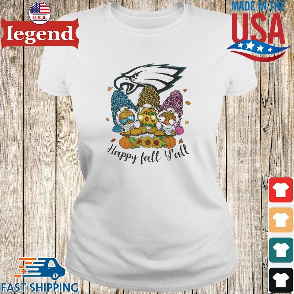 Gnomes Happy Fall Y'all Philadelphia Eagles Shirt