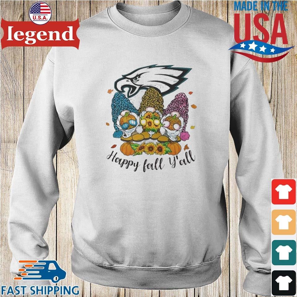 Gnomes Happy Fall Y'all Philadelphia Eagles Shirt