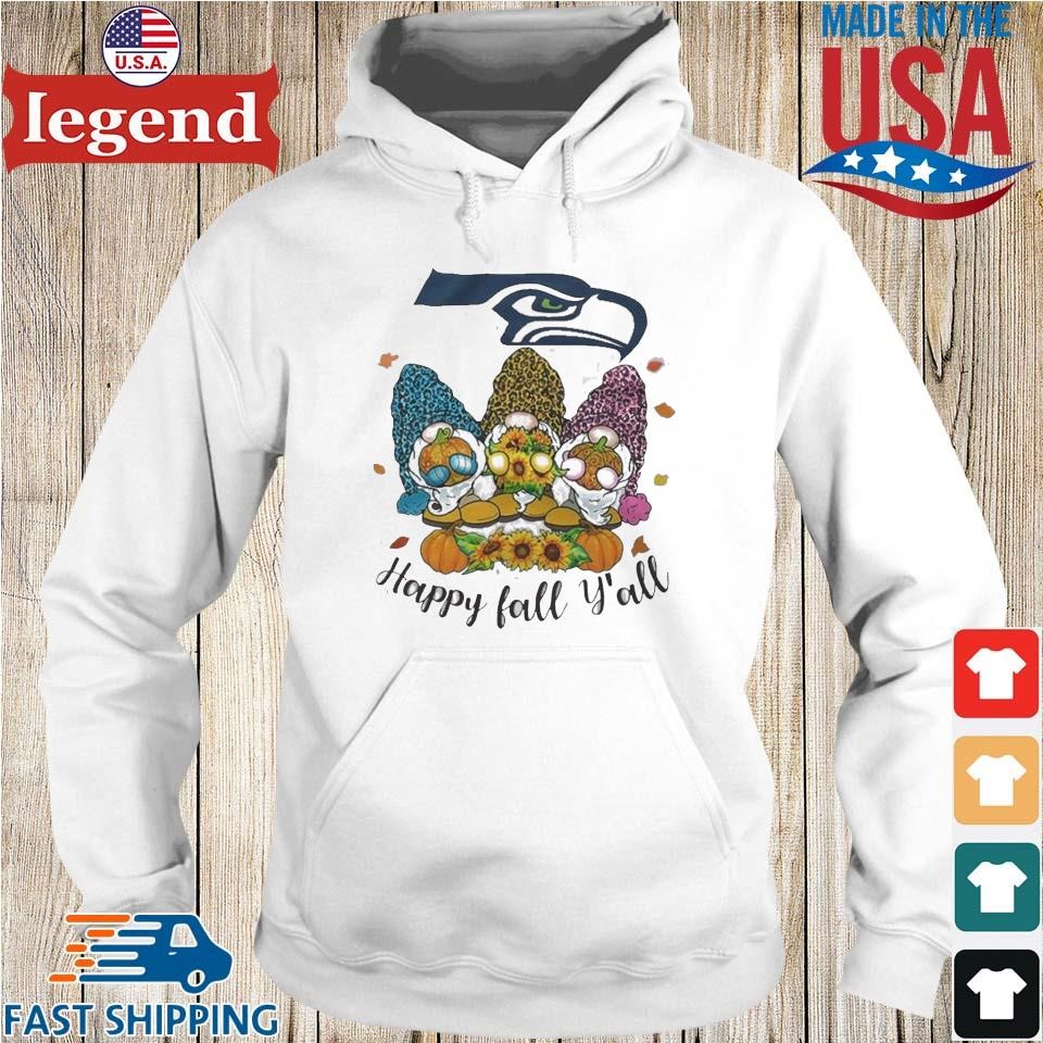 Gnomes Happy Fall Y'all Seattle Seahawks Shirt, hoodie, sweater, long sleeve  and tank top