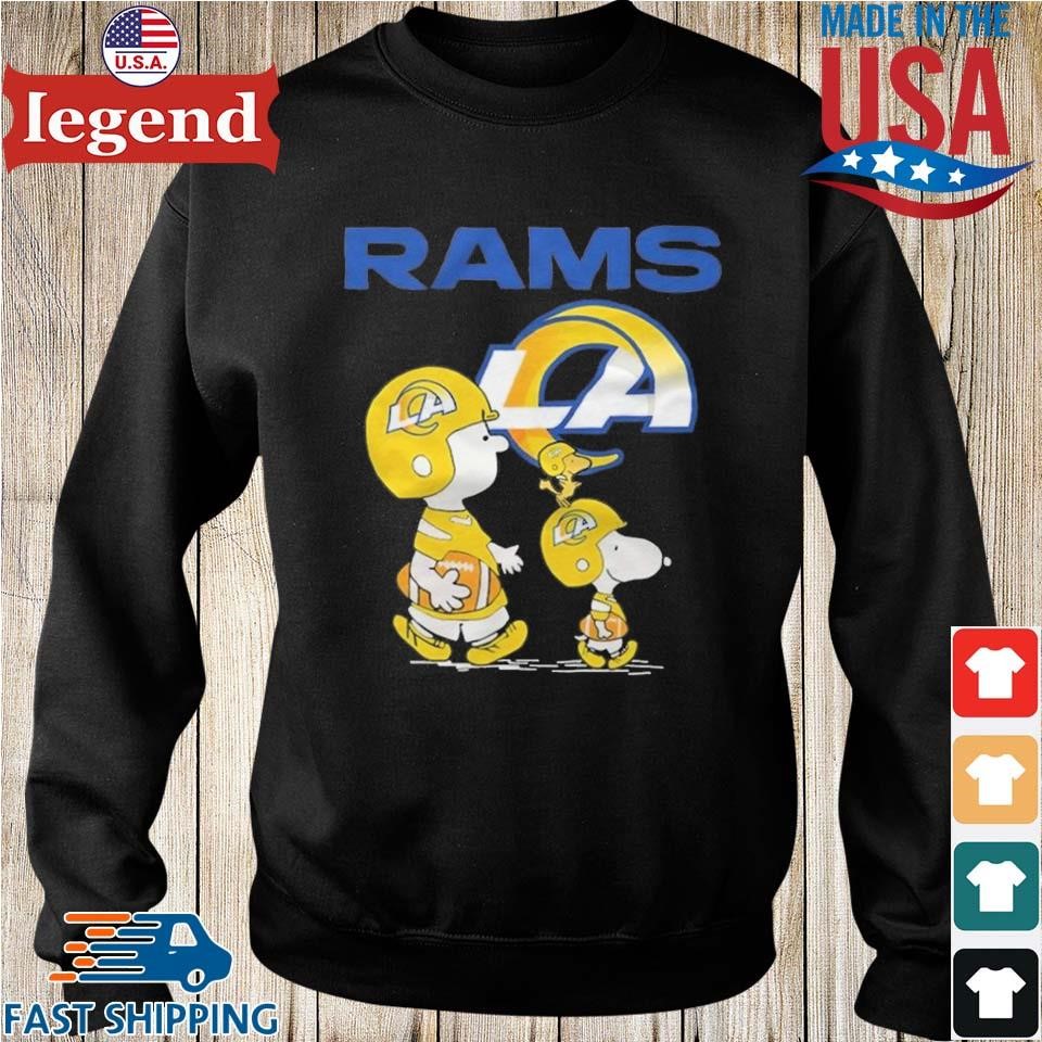 Los Angeles Rams Snoopy and Charlie Brown with Woodstock cartoon T-shirt,  hoodie, sweater, long sleeve and tank top