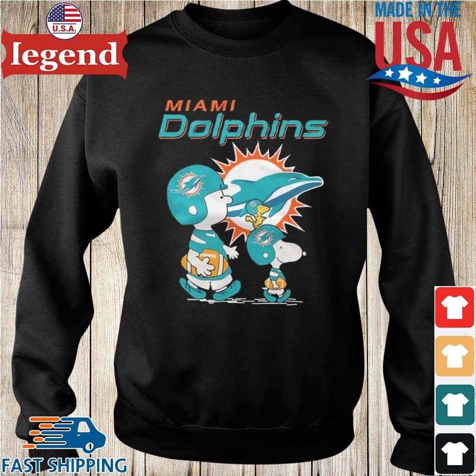 Snoopy miami dolphins shirt, hoodie, sweater, long sleeve and tank top