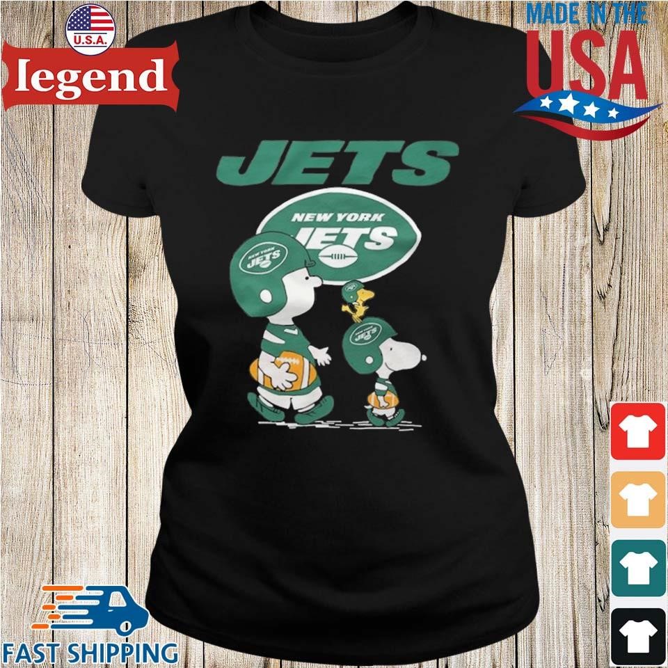 New York Jets Snoopy and Charlie Brown with Woodstock cartoon T-shirt,  hoodie, sweater, long sleeve and tank top