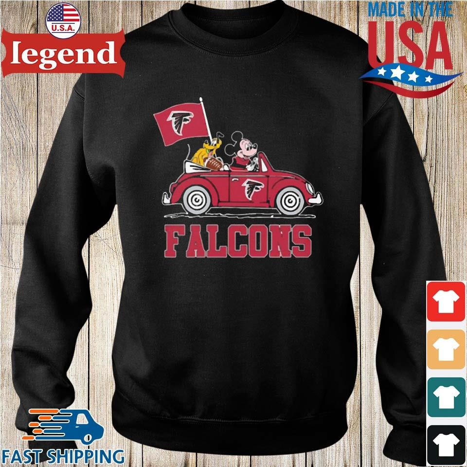 NFL Football Atlanta Falcons Pluto Mickey Driving Disney Shirt T Shirt -  Freedomdesign