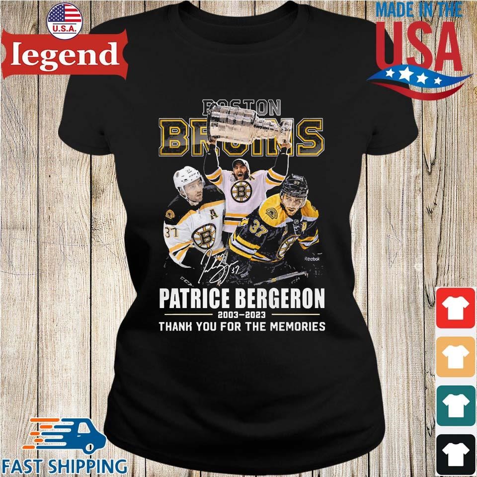 Official Boston Bruins Patrice Bergeron 2003 - 2023 Thank You For