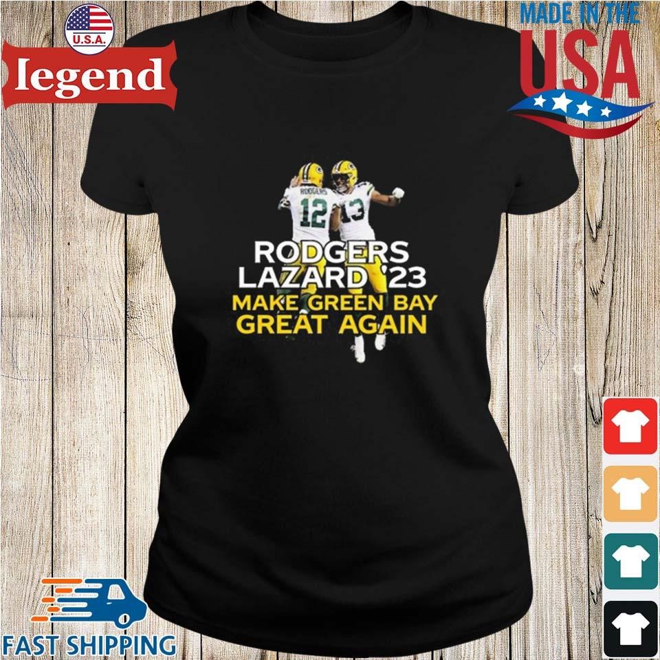 Official rodgers lazard 23 make Green Bay Packers great again T-shirt,  hoodie, sweater, long sleeve and tank top