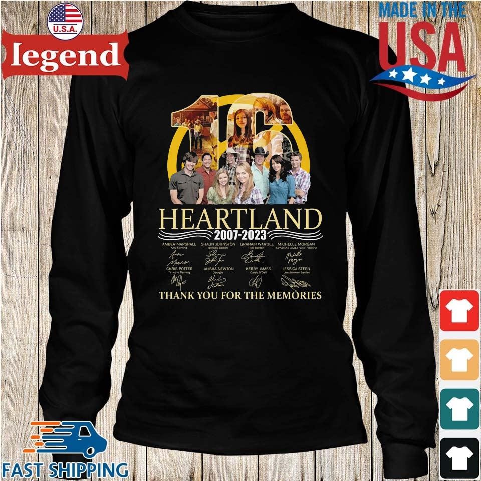 Heartland Canadian TV Series 14th Anniversary 2007-2021 signature shirt,  hoodie, sweater, long sleeve and tank top