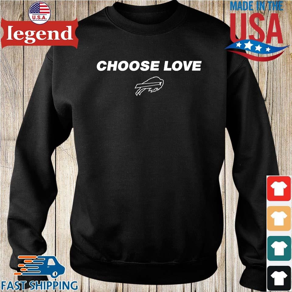 Choose Love' Bills shirts are now available