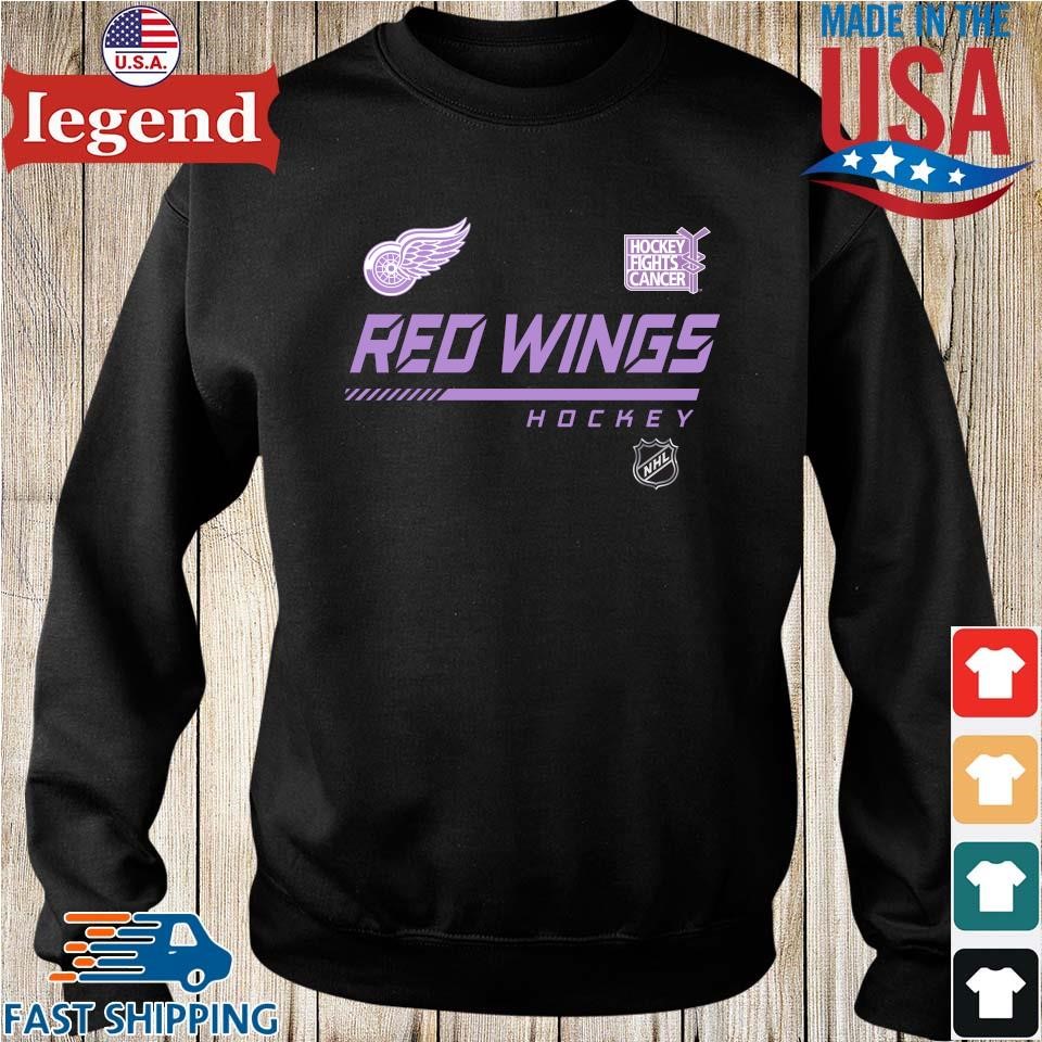 Vintage Detroit Red Wings Sweatshirt Adult 2XL Active Sport NHL Hockey Red