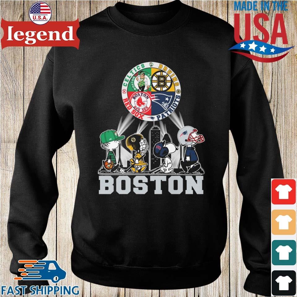Peanuts Characters Boston Team Sports Celtics Bruins Patriots And