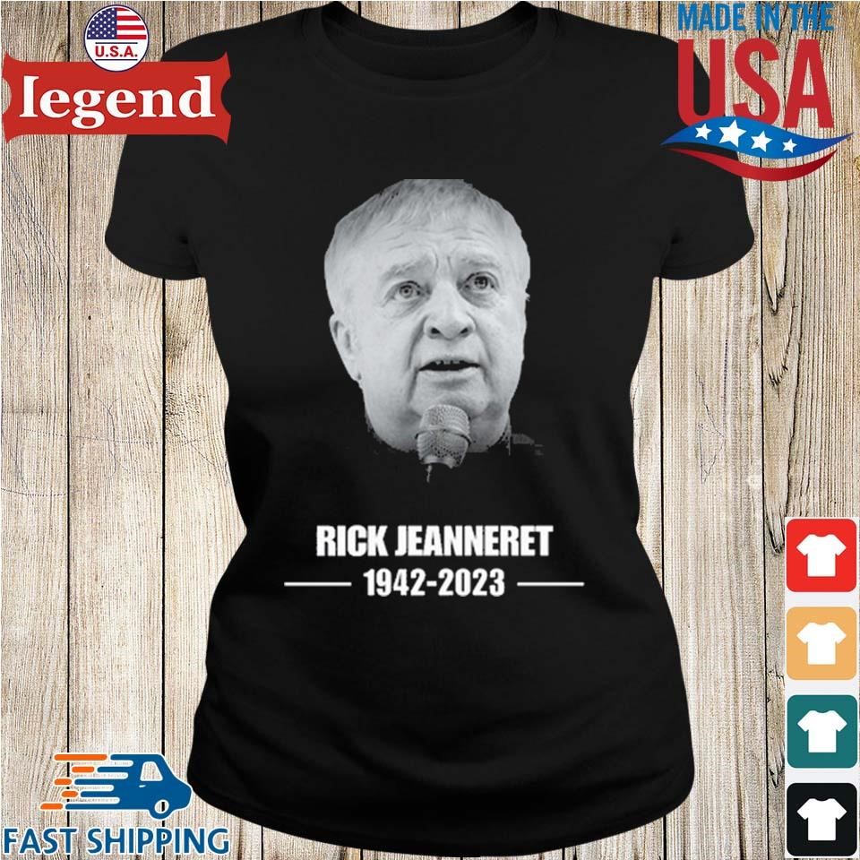 Rip rick jeanneret 1942 2023 shirt, hoodie, sweater, long sleeve and tank  top