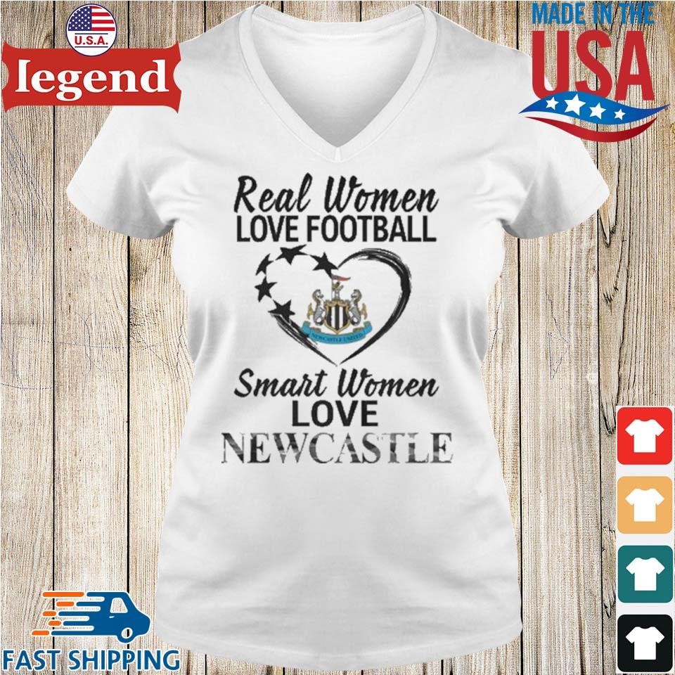 Real women love football smart women love Newcastle United shirt