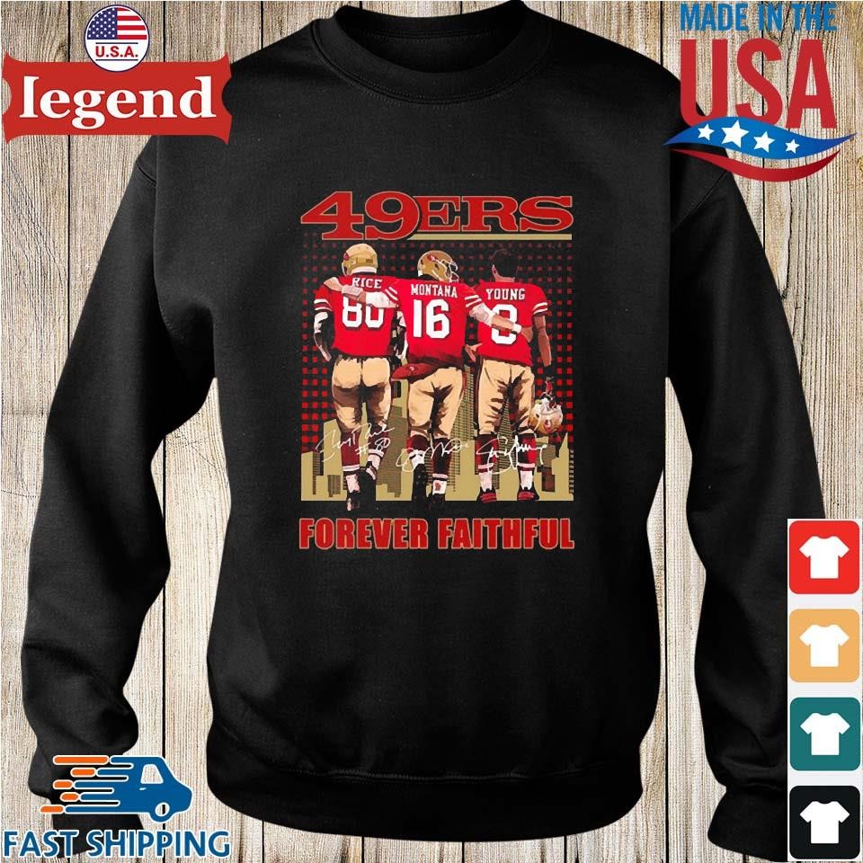 Forever Faithful San Francisco 49ers Womens Print T-shirt Short Sleeve  T-Shirt