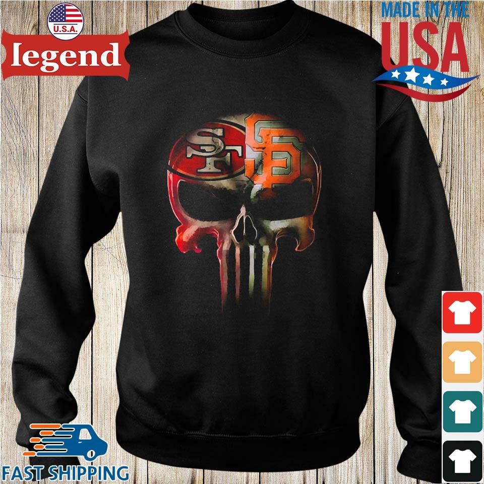 Official San francisco giants san francisco 49ers skull T-shirt, hoodie,  tank top, sweater and long sleeve t-shirt