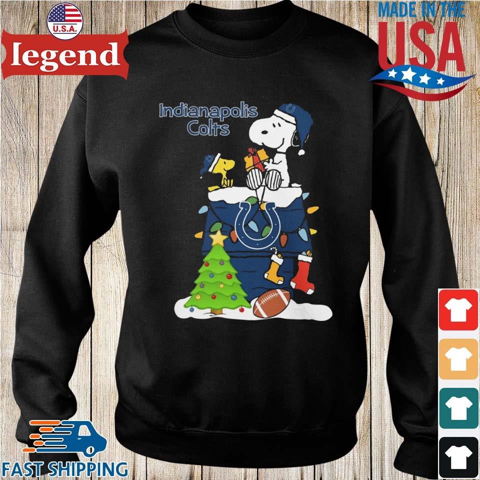 Snoopy and Woodstock Merry Christmas To All And To Indianapolis Colts  T-shirt, hoodie, sweater, long sleeve and tank top