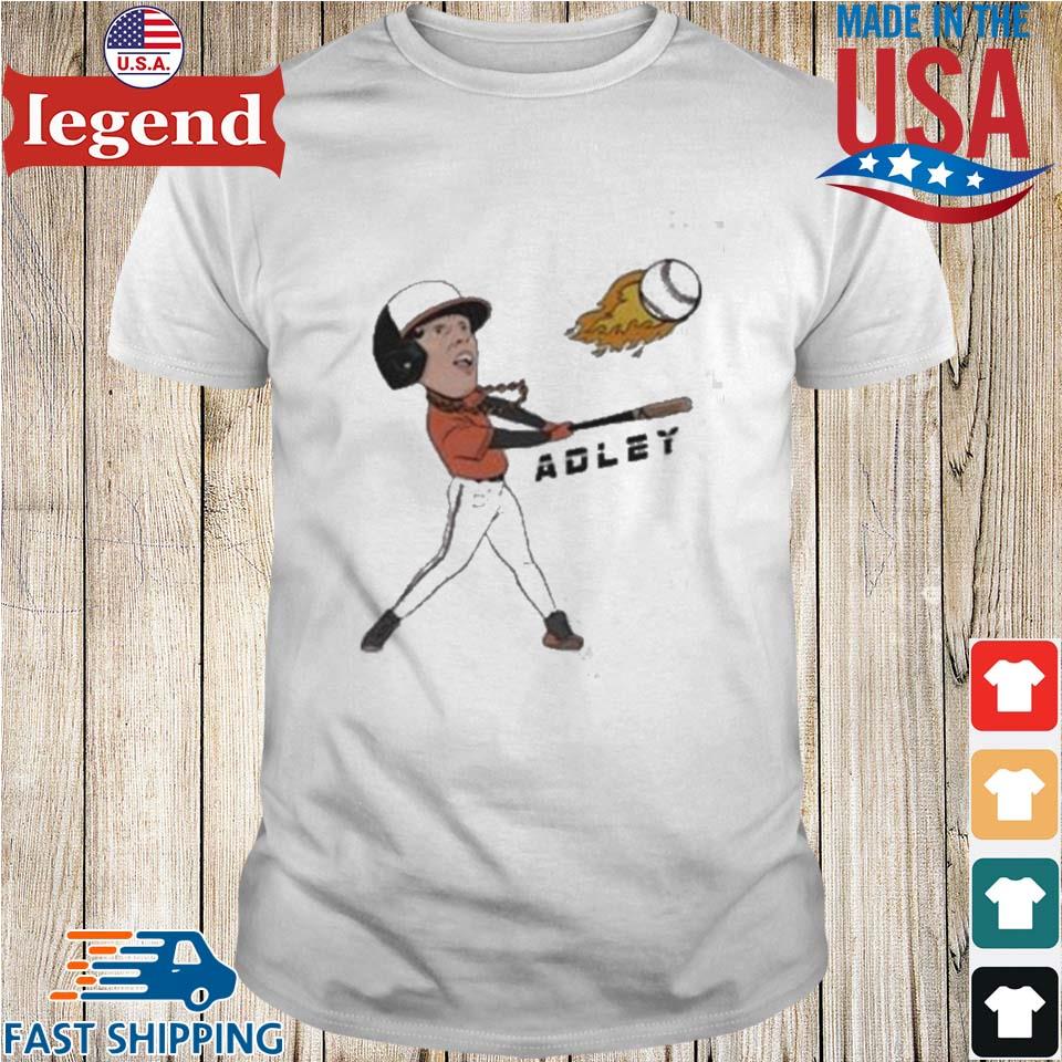 Adley Rutschman Adley Baseball Fire T-shirt,Sweater, Hoodie, And Long  Sleeved, Ladies, Tank Top