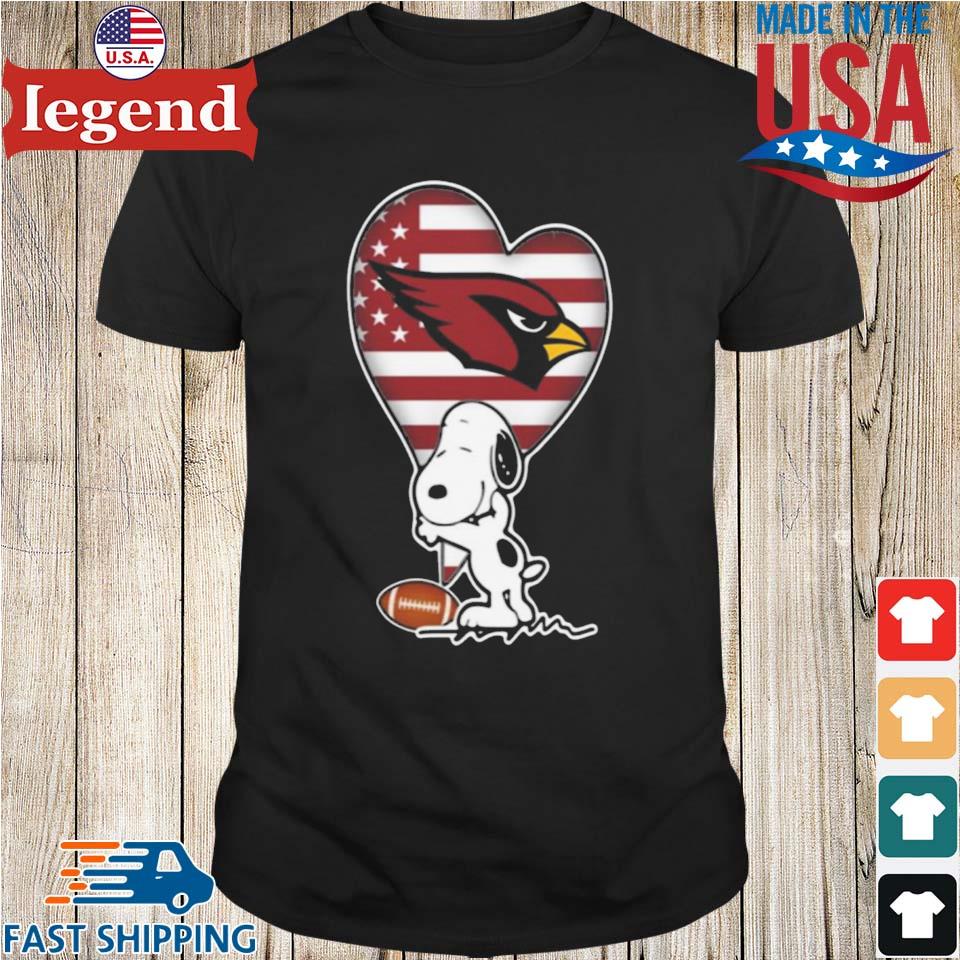 Snoopy The Peanuts Cheer For The Arizona Cardinals T-Shirt - T-shirts Low  Price