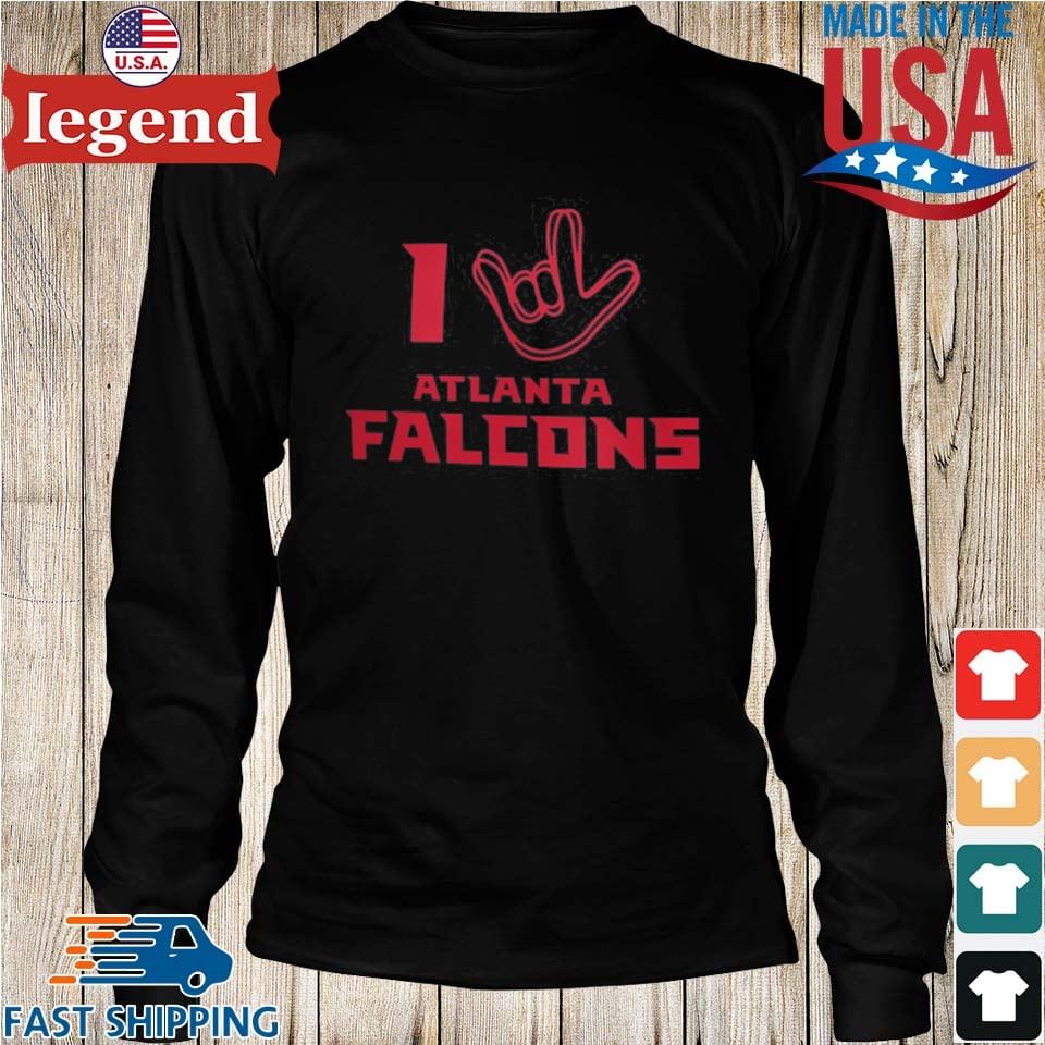 I Love Sign Atlanta Falcons Shirt, hoodie, sweater, long sleeve