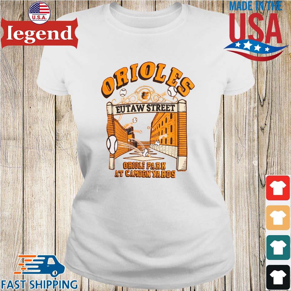 Men's Baltimore Orioles Homage Orange Eutaw Street Hyper Local