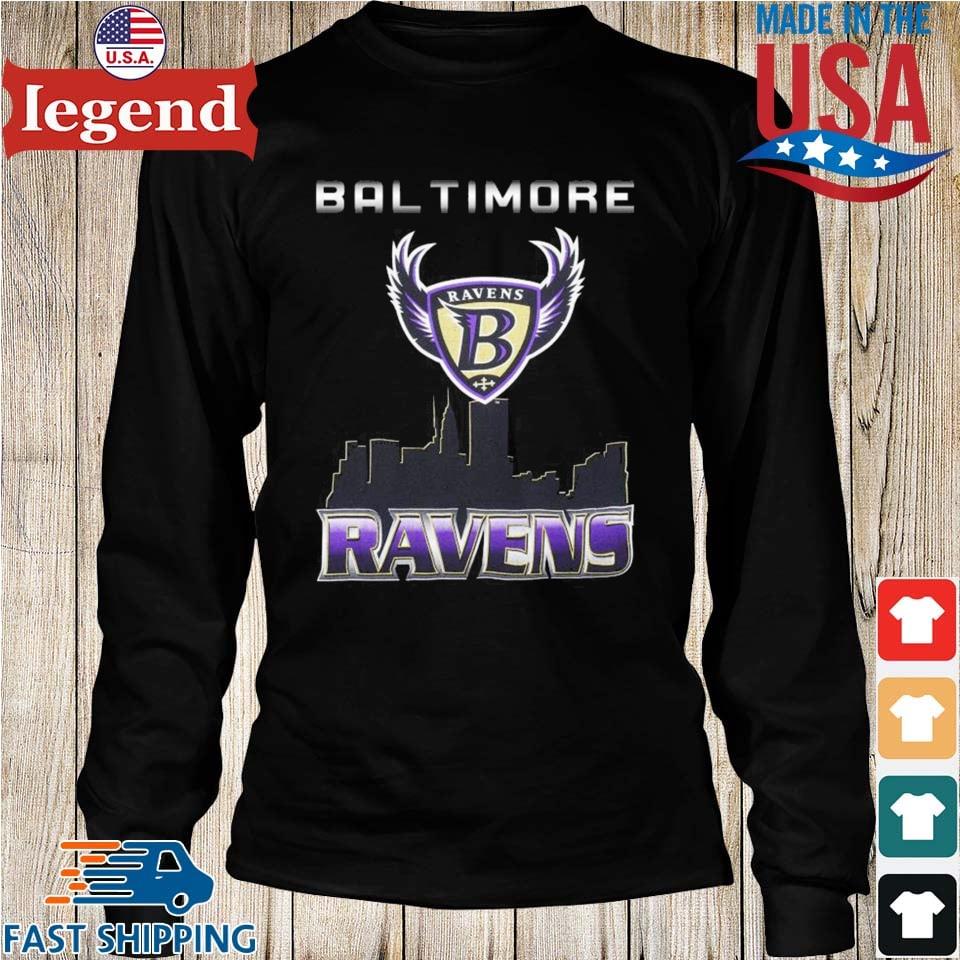 Baltimore Ravens Vintage Skyline Football Logo T-shirt,Sweater, Hoodie, And  Long Sleeved, Ladies, Tank Top