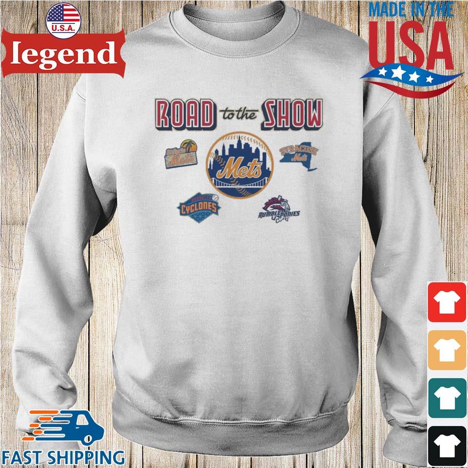 Brp New Arrival Ny Mets Affiliates The Road To The Show T-shirt,Sweater,  Hoodie, And Long Sleeved, Ladies, Tank Top