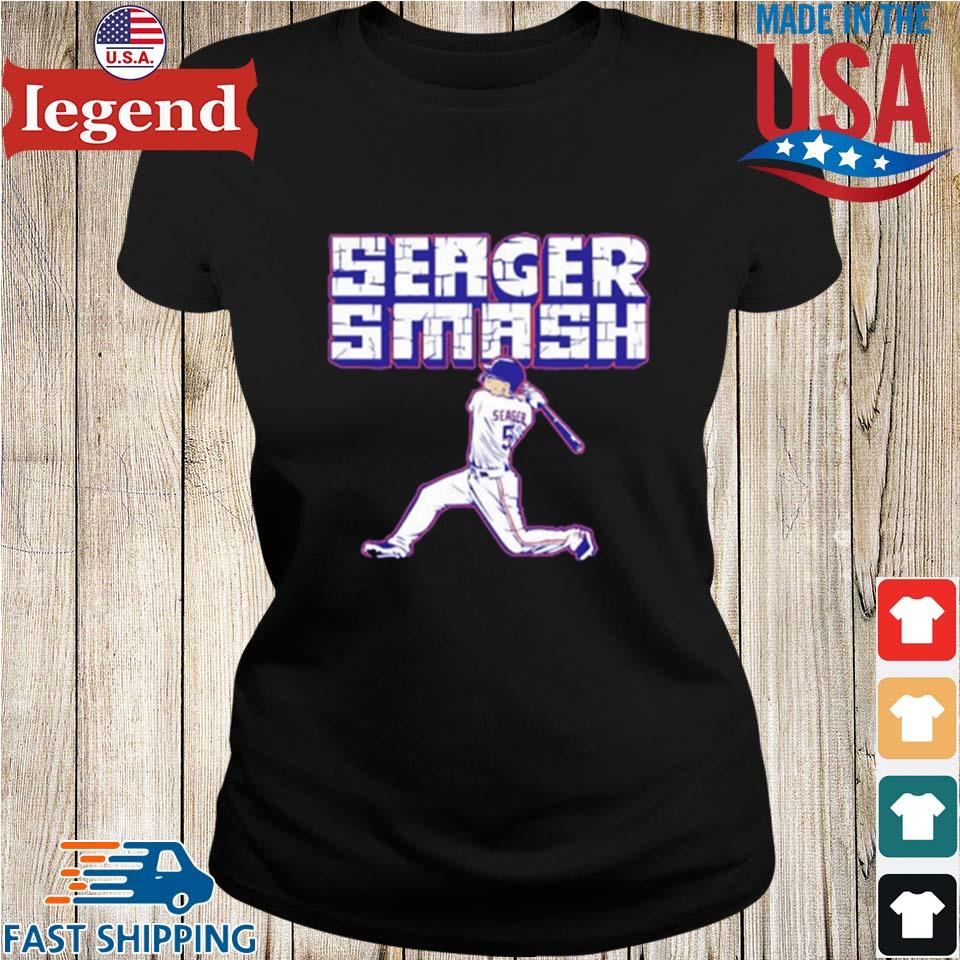 Corey Seager - Seager Smash - Texas Baseball T-Shirt