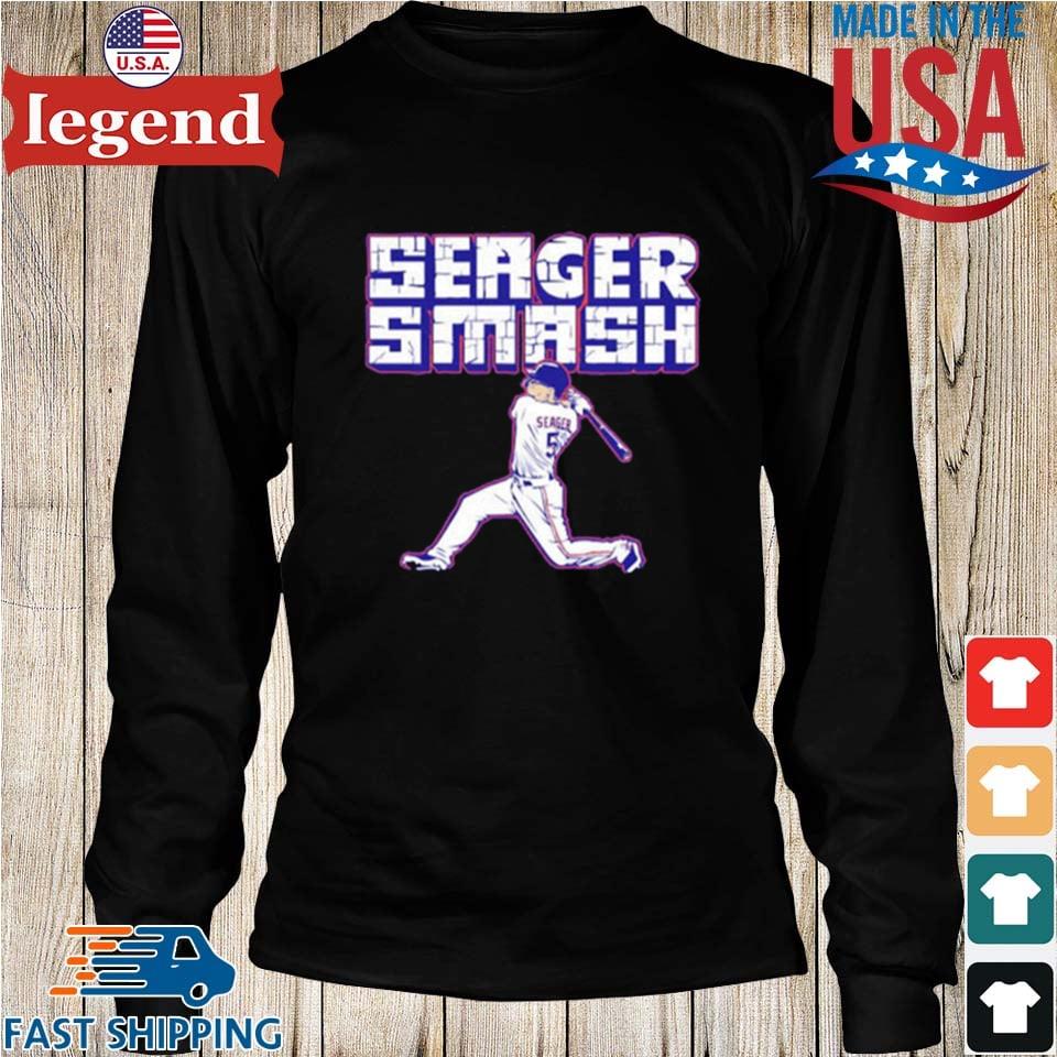 Corey Seager - Seager Smash - Texas Baseball T-Shirt