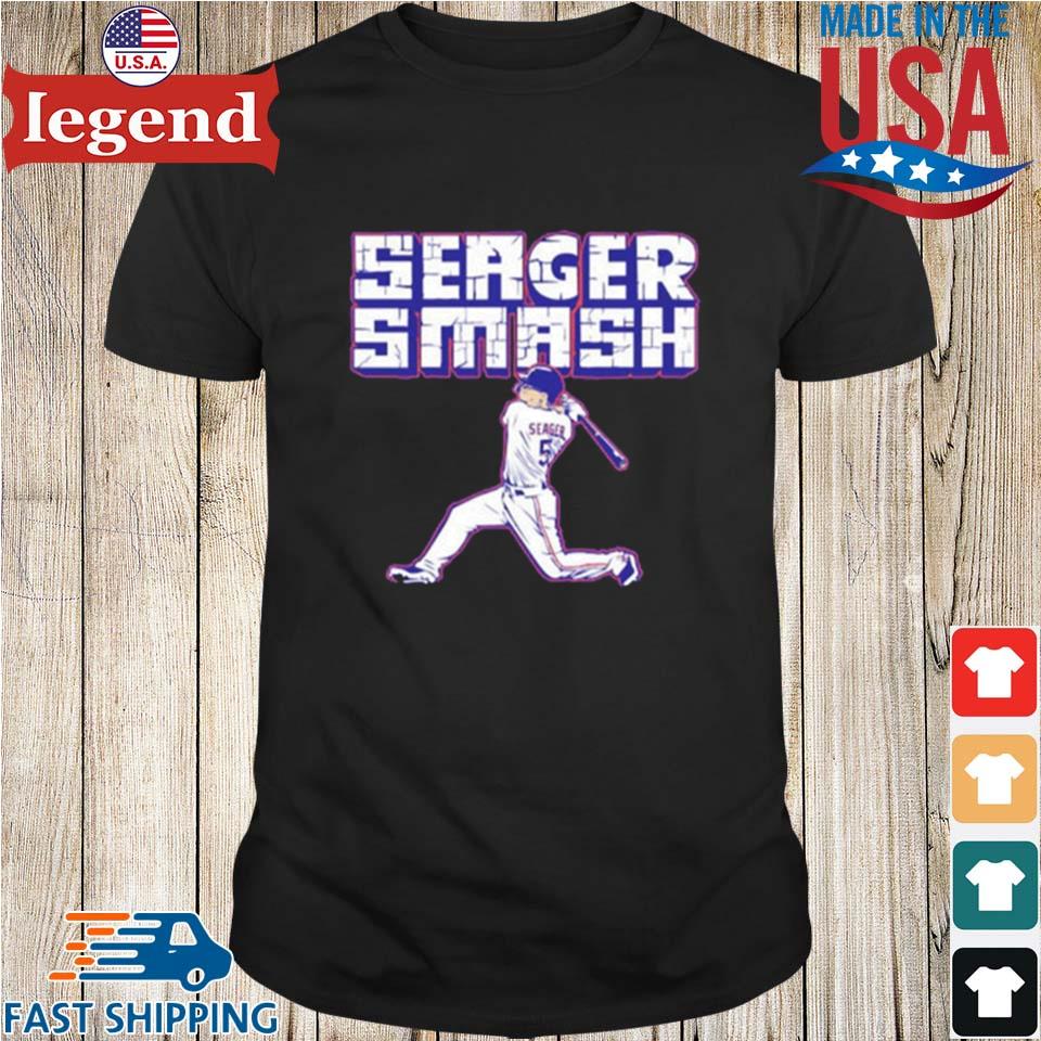 Corey Seager - Seager Smash - Texas Baseball T-Shirt