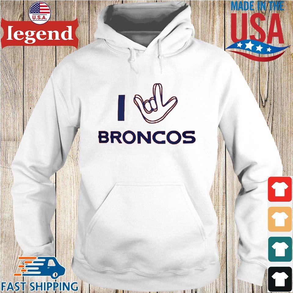 Denver Broncos The Nfl Asl Collection By Love Sign Tri-blend T-shirt,Sweater,  Hoodie, And Long Sleeved, Ladies, Tank Top