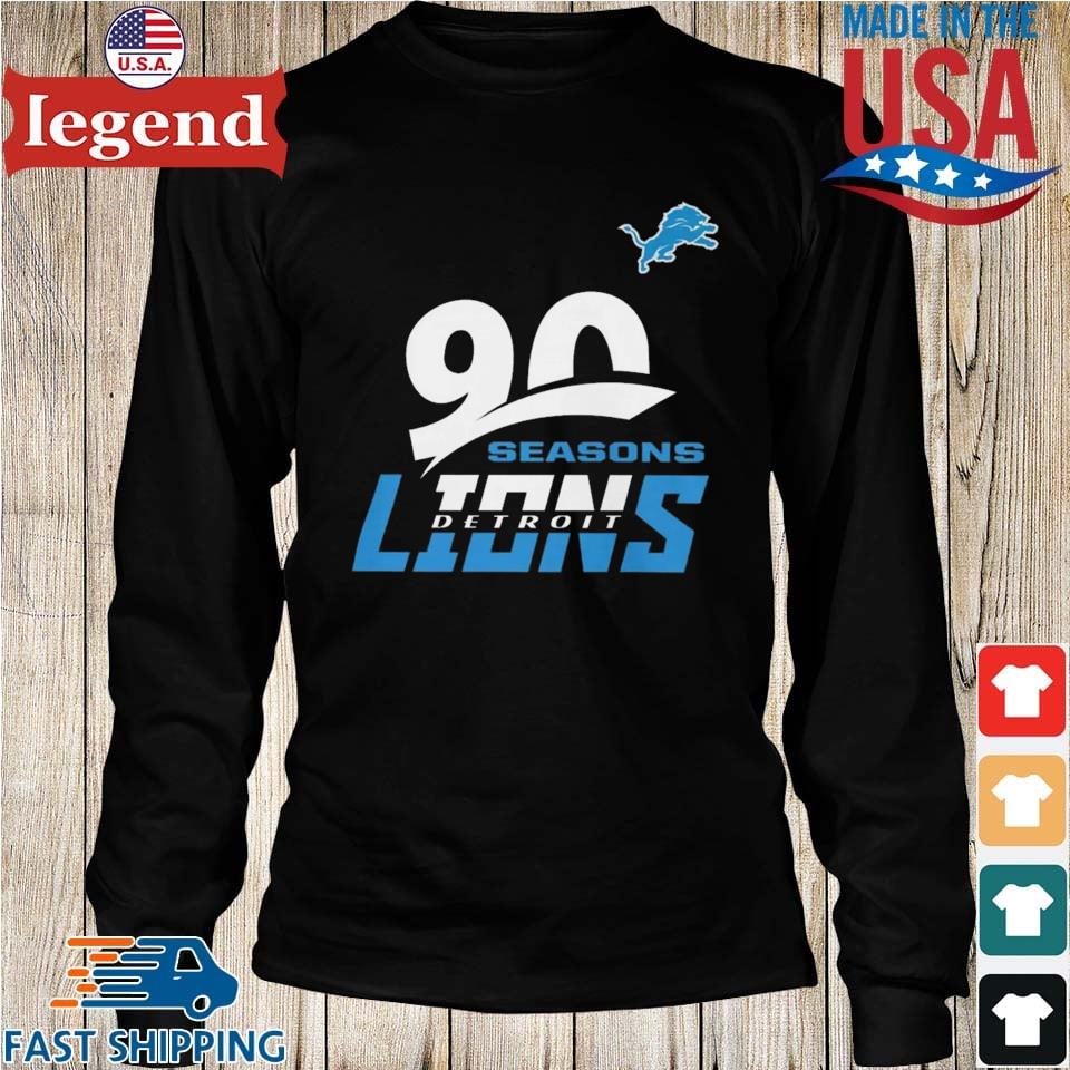 Official Detroit lions 90th seasons collection T-shirt, hoodie, tank top,  sweater and long sleeve t-shirt