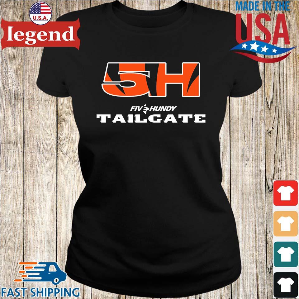 Cincinnati Bengals 5H Five Hundy tailgate logo shirt - Limotees