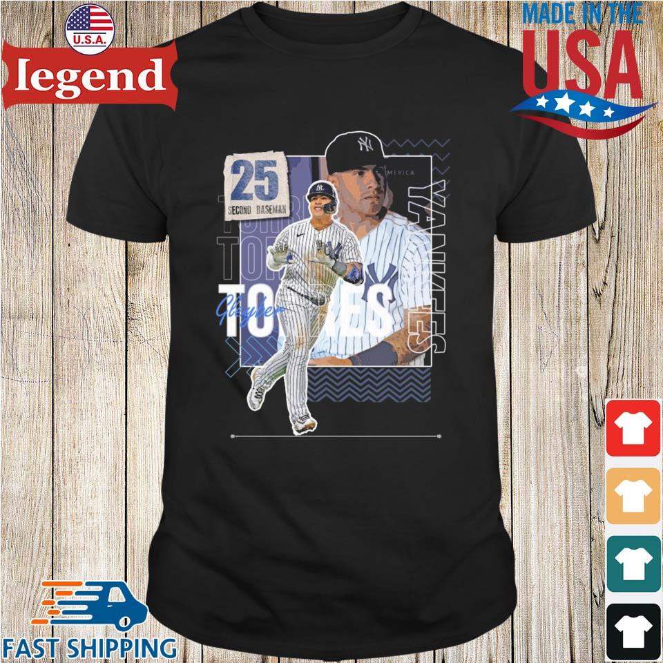 Gleyber Torres Baseball Paper Yankees 25 Second Baseman T-shirt